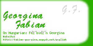 georgina fabian business card